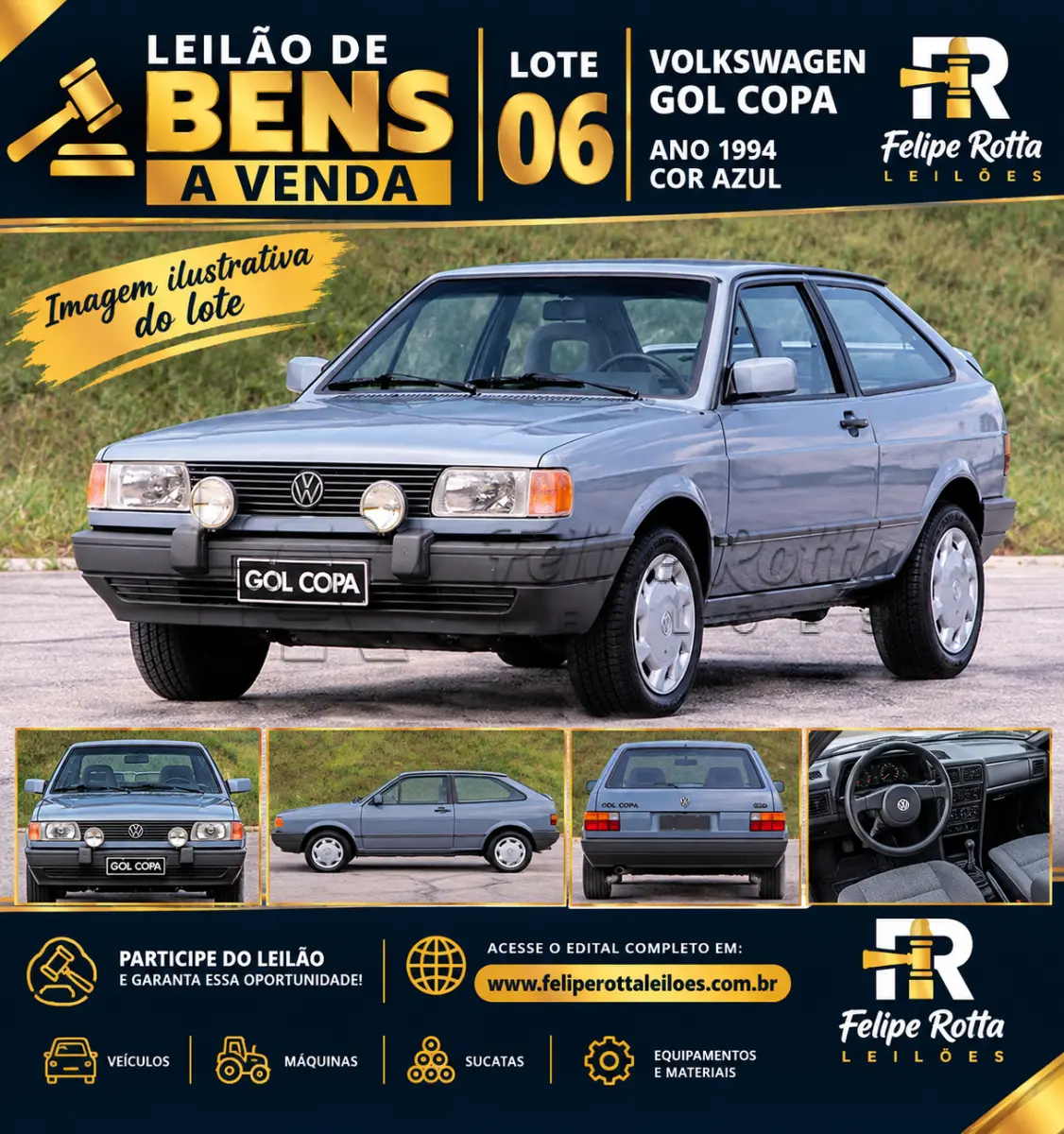 LOTE 006 - VW - VolksWagen Gol Copa
