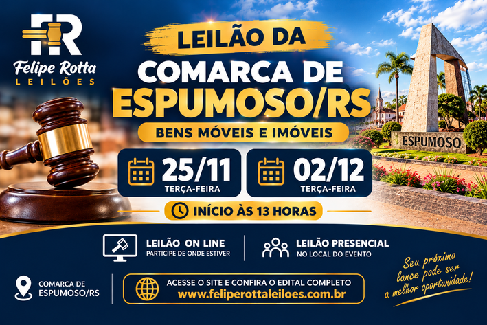Leilão Judicial Comarca de Espumoso